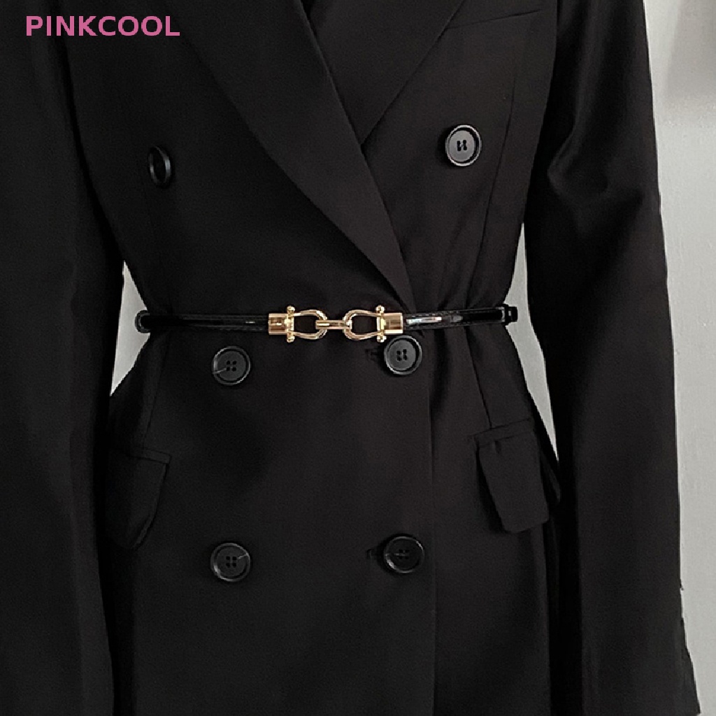 pinkcool-เข็มขัดคาดเอว-แบบบาง-ปรับได้-แฟชั่นสําหรับผู้หญิง