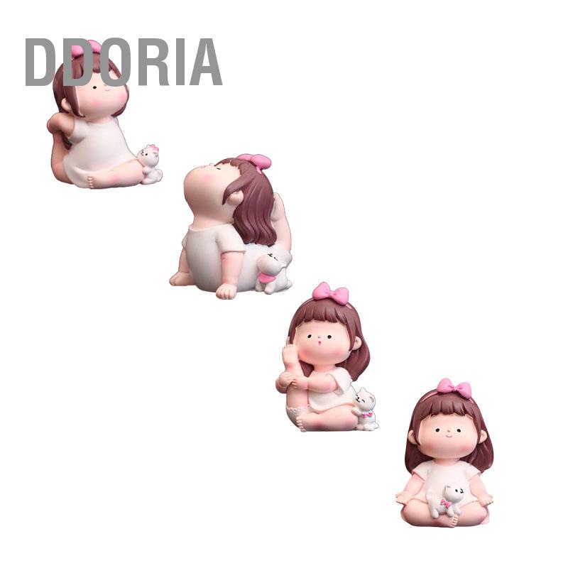 ddoria-หุ่นสาวโยคะการ์ตูนน่ารักน่ารักแฟชั่นตกแต่งท่าโยคะสาวเครื่องประดับสำหรับรถ