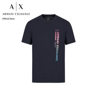 AX Armani Exchange เสื้อยืดผู้ชาย รุ่น AX3RZTJJZJ8EZ1510 - สีกรม