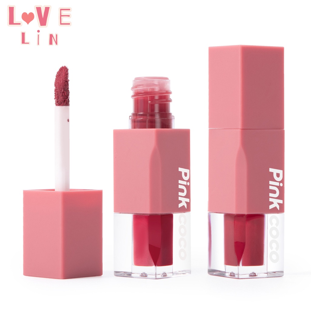 lovelin-pink-coco-qin-dye-ลิปสติก-เนื้อแมตต์กํามะหยี่-ติดทนนาน