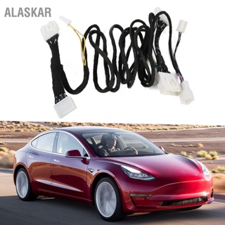 ALASKAR ลำโพงเสียงรถยนต์การเปิดใช้งานการปรับเปลี่ยนสายรัดสายไฟสำหรับ Tesla รุ่น 3 2021