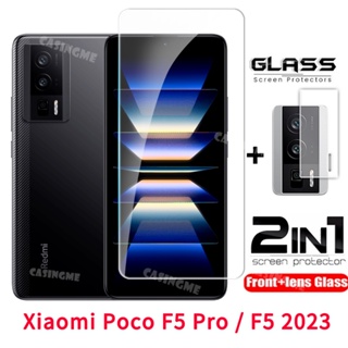 Xiaomi PocoF5 Pro 2023 ฟิล์มกระจกนิรภัย กันรอยหน้าจอ เลนส์กล้อง ด้านหลัง แบบเต็มจอ สําหรับ Xiaomi Poco F5 F5Pro F4 F3 Pro X4 GT PocoF5 PocoF5Pro PocoPhone