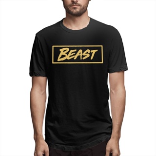 ใหม่【เสื้อยืดคลาสสิค】เสื้อยืด พิมพ์ลายโลโก้ Mr Beast สีทอง พลัสไซซ์ แฟชั่นสําหรับผู้ชาย 886022