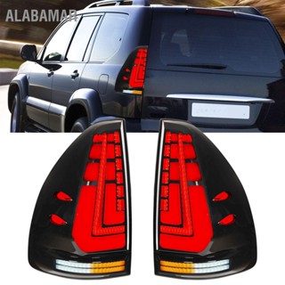 ALABAMAR 1 คู่ซ้ายขวารถ LED ไฟท้ายรถยนต์ด้านหลังเปลี่ยนหลอดไฟสำหรับ Land Cruiser Prado 120 Series 2003-2009