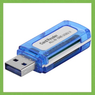 เครื่องอ่านการ์ดหน่วยความจํา 4 in 1 USB 2.0 All in One Cardreader สําหรับ Micro SD TF M2