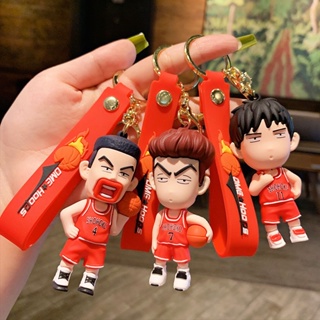 พวงกุญแจซิลิโคน PVC ลายการ์ตูนอนิเมะ Slam Dunk Kawaii Sakuragi Hanamichi ของขวัญวันเกิด