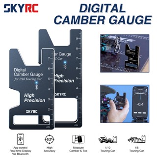 Skyrc CTG-015 เกจแคมเบอร์ดิจิทัล พร้อมบลูทูธ ปรับความแม่นยําสูง สําหรับรถแข่งบังคับ 1/10 Touring