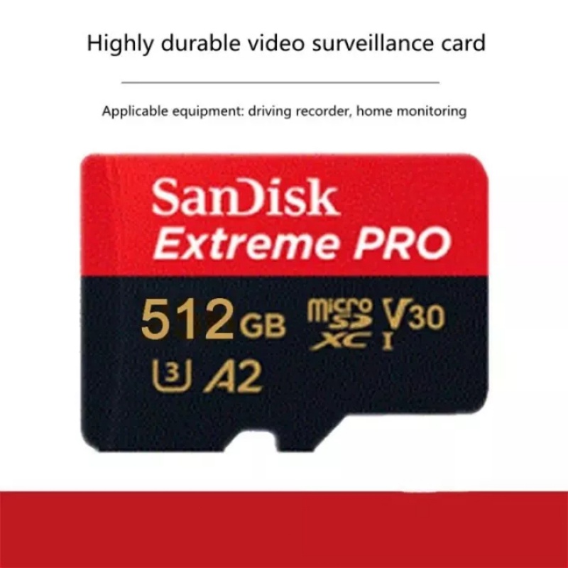 sandisk-extreme-pro-การ์ดหน่วยความจํา-512gb-1tb-256gb-128gb-64gb-32gb-16gb-class10-a2-v30-4k-sdxc-sdhc-ความเร็วสูง-สําหรับมอนิเตอร์-mp4-mp3-กล้อง-tachograph