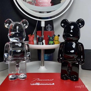 พร้อมส่ง bearbrick ตุ๊กตาหมีคริสตัลใส 24 ชั่วโมง สําหรับตกแต่งห้องนั่งเล่น