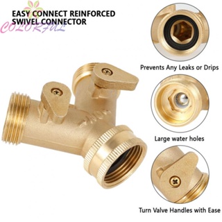 【COLORFUL】Garden Hose Splitter 2 Way Adapter Connector Tap Outlet Splitter Quick Connector