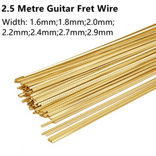 New Arrival~2.5Metre Guitar Fingerboard DIY Fret Wire Brass Width 2.2MM 2.4MM 2.7MM 2.9MM