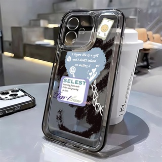 เคสโทรศัพท์มือถือ กันกระแทก ลายกราฟฟิตี้หัวใจ ฉลากสีฟ้า สําหรับ Apple Iphone 13 14Promax 11 1278p