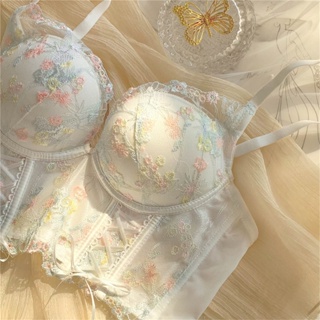 👚Anna👚 bra-5692 ชุดชั้นใน เสื้อชั้นใน ดันทรง ปักลายลูกไม้ เซ็กซี่ ใส่สบาย สําหรับผู้หญิง