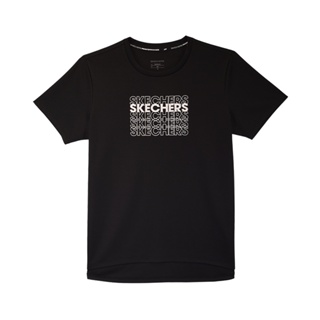 【HOT SALE】Skechers สเก็ตเชอร์ส เสื้อยืดแขนสั้น ผู้หญิง Short Sleeve Tee-SP21Q3W023-002K