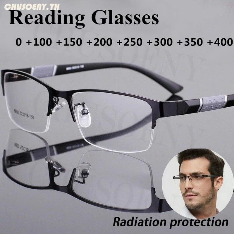 แว่นตาอ่านหนังสือ-1-0-4-0-องศา-กรอบครึ่ง-ป้องกันแสงสีฟ้า-คุณภาพสูง-สไตล์เรโทร-สําหรับผู้ชาย