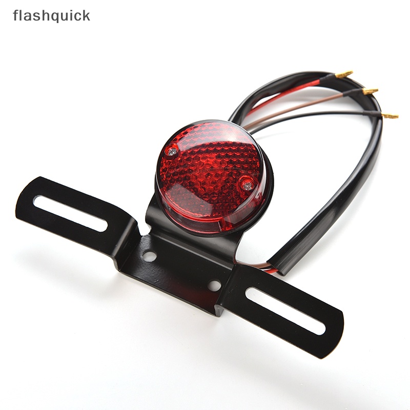 flashquick-ไฟท้ายรถจักรยานยนต์-เลนส์สีแดง-12v-nice