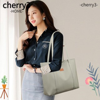 Cherry3 กระเป๋าสะพายไหล่ กระเป๋าถือ ทรงโท้ท ขนาดใหญ่ จุของได้เยอะ สําหรับผู้หญิง