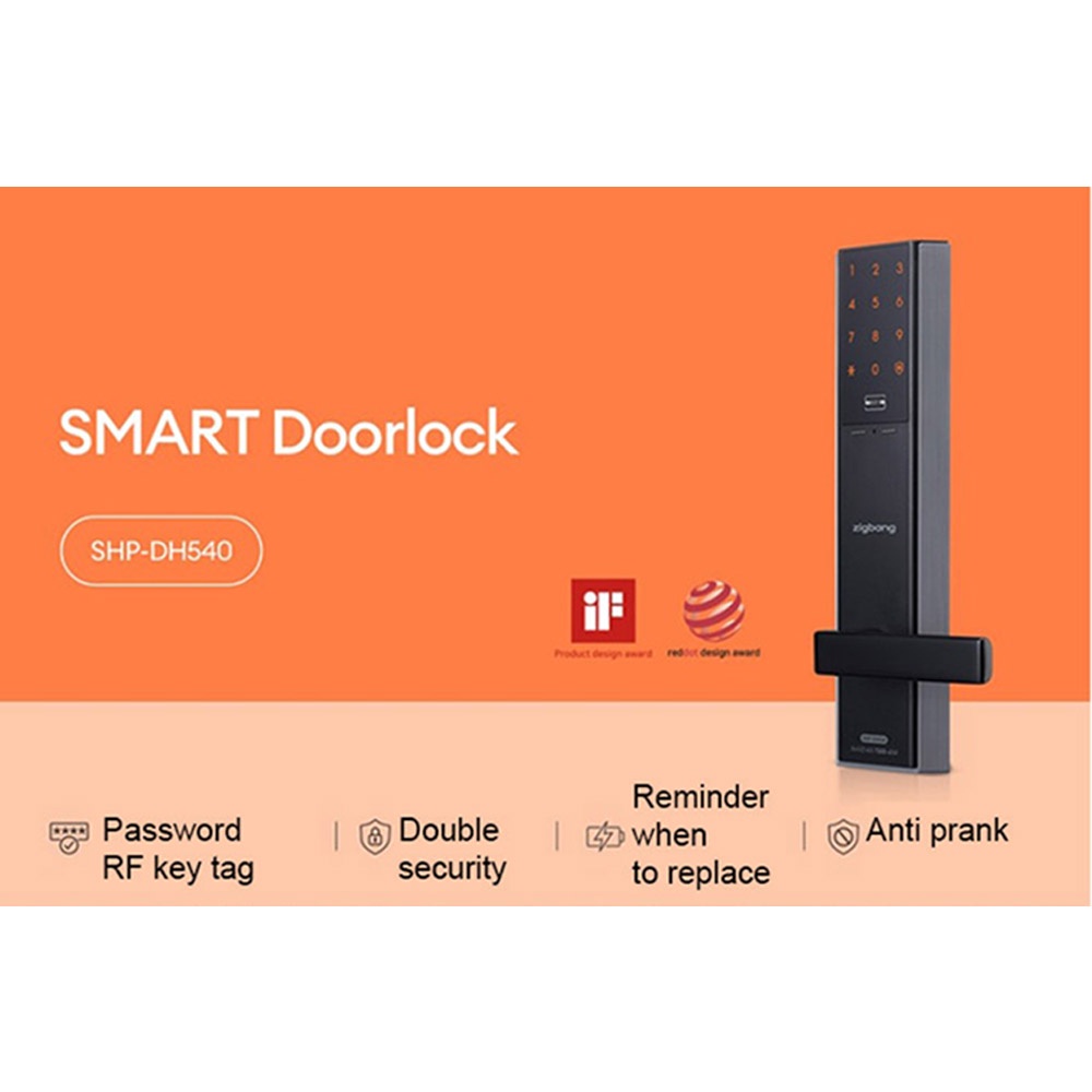 zigbang-korea-shp-dh540-smart-digital-door-lock-smart-pad-fire-waterproof