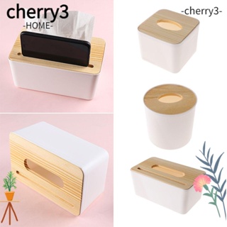 Cherry3 กล่องทิชชู่ไม้ สําหรับตกแต่งบ้าน และห้องนั่งเล่น