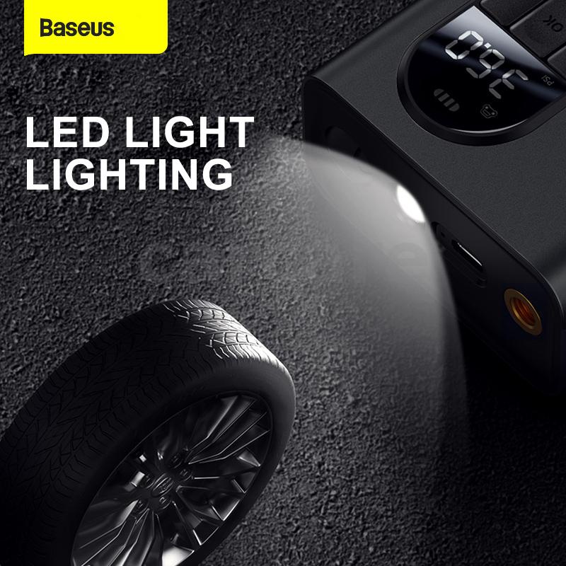 carcare-baseus-เครื่องปั๊มลมยางดิจิทัลอัจฉริยะ-แบบพกพา-พร้อมไฟ-led-สําหรับรถยนต์-จักรยาน-รถจักรยานยนต์