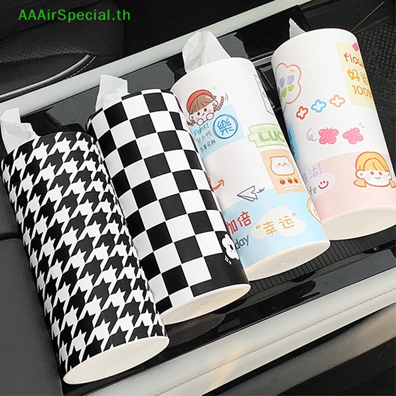 aaairspecial-กล่องทิชชู่-ทรงกระบอก-ทรงกลม-สําหรับรถยนต์