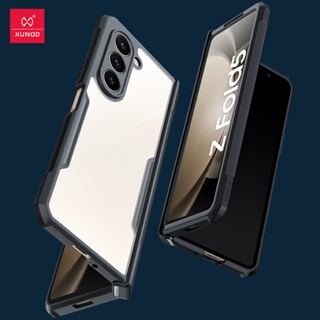 สําหรับ Samsung Galaxy Z Fold 5 เคส Xundd ถุงลมนิรภัย กันกระแทก PC + TPU + กระจก ป้องกันโทรศัพท์ กันชน