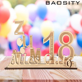 [Baosity] ป้ายไม้ 18TH ของขวัญวันเกิด สําหรับตกแต่งโต๊ะ และห้องนั่งเล่น