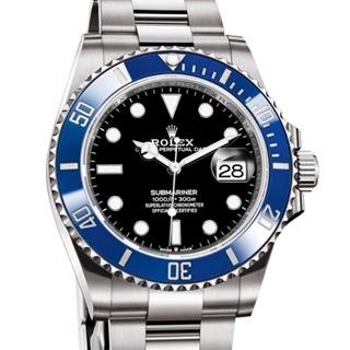 นาฬิกาข้อมือควอทซ์ สีเงิน สีฟ้า