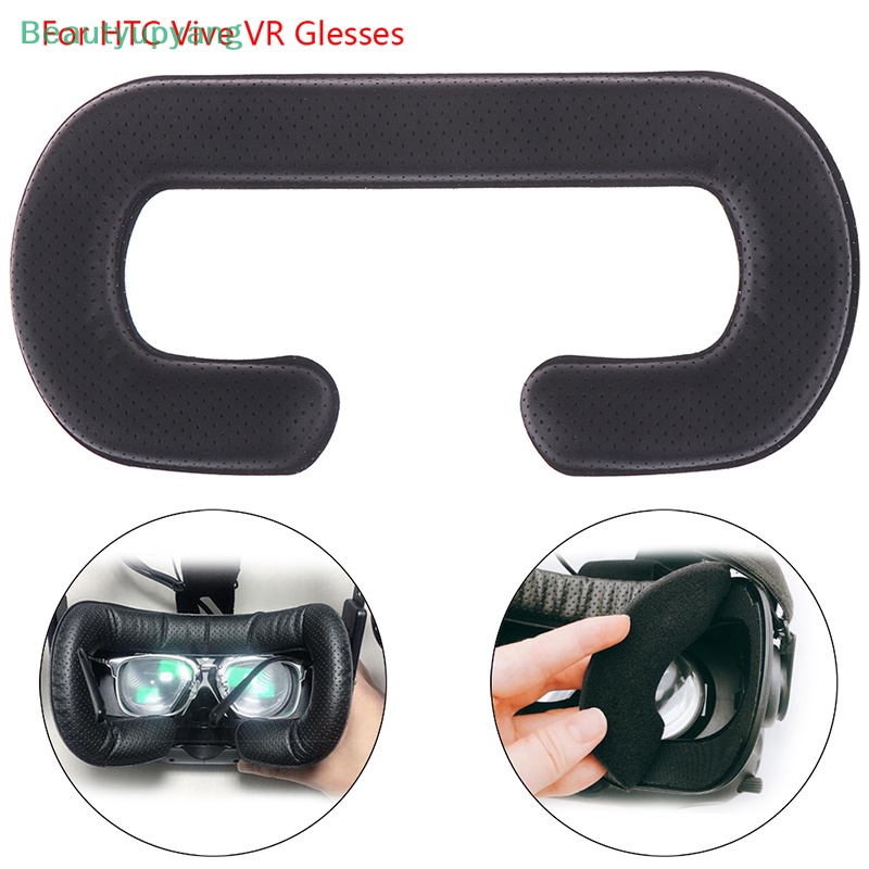 beautyupyang-แผ่นโฟมรองตา-หนัง-pu-แบบเปลี่ยน-สําหรับหูฟัง-htc-vive-vr-1-ชิ้น
