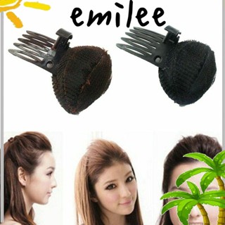 Emilee กิ๊บติดผมฟองน้ํา ระบายอากาศ ปุยนุ่ม มองไม่เห็น เครื่องประดับผม ผู้หญิง เจ้าหญิง ใหม่ เครื่องมือทําขนมปัง สไตล์เกาหลี แทรกกิ๊บติดผม / หลากสี