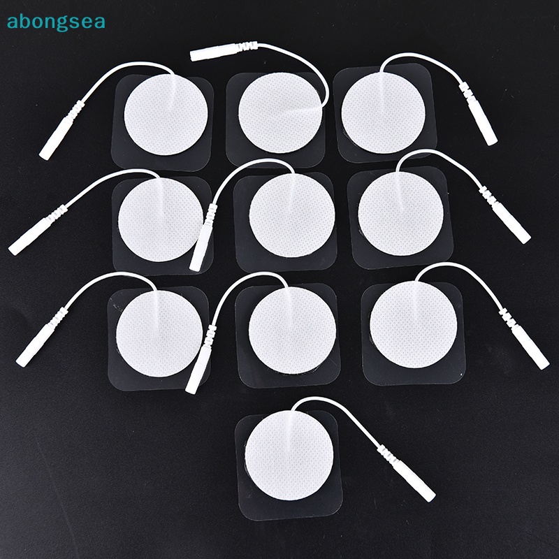 abongsea-แผ่นอิเล็กโทรด-ทรงกลม-ขนาด-4-ซม-สําหรับบําบัดเครื่องบําบัด-10-ชิ้น-ดี