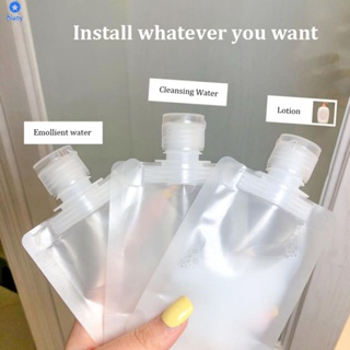 [cod] 100ml Travel Bag Fluid Makeup Pouch Toiletry Lotion Shampoo Squeeze Pouch Bottle Bag 【bluey】