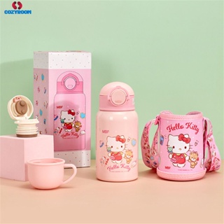 Sanrio สูญญากาศ Fcasks สแตนเลสกระติกเก็บความร้อนกระติกน้ำสูญญากาศกระติกน้ำร้อนถ้วยเด็กนักเรียนดื่มถ้วยฟางซินเทีย cynthia