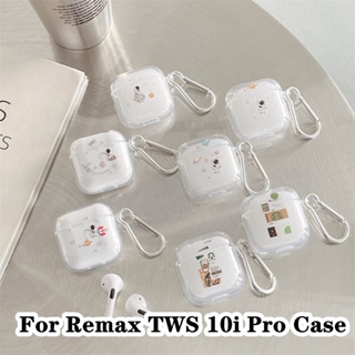 【ส่วนลด】เคสหูฟัง แบบนิ่ม แบบใส ลายการ์ตูน สําหรับ Remax TWS 10i Pro Remax TWS 10i Pro