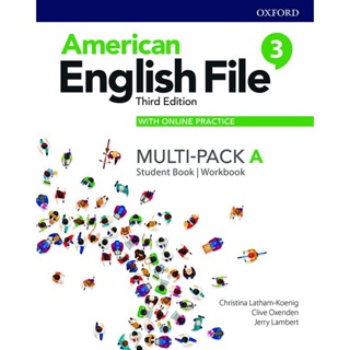 Bundanjai (หนังสือเรียนภาษาอังกฤษ Oxford) American English File  3rd ED 3A : Student Book+Workbook Multi-Pack with