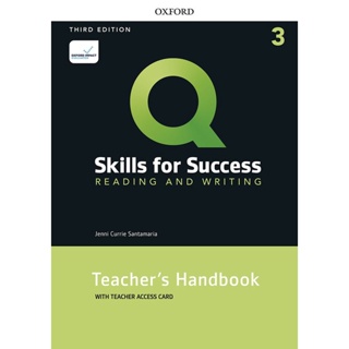 Bundanjai (หนังสือเรียนภาษาอังกฤษ Oxford) Q : Skills for Success 3rd ED 3 : Reading and Writing Teachers Handbook with