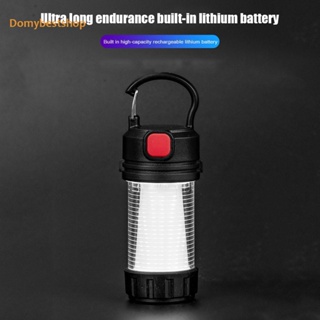 [Domybestshop.th] โคมไฟฉุกเฉิน LED USB Type-C 5 โหมด ขนาดเล็ก กันน้ํา สําหรับตั้งแคมป์