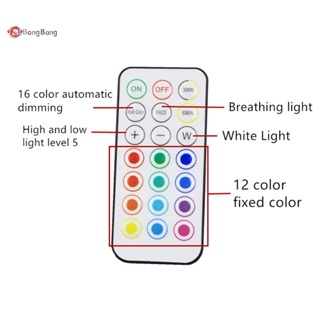 Abongbang โคมไฟ LED RGBW หรี่แสงได้ 13 สี 1 ชุด สําหรับตกแต่งตู้เสื้อผ้า