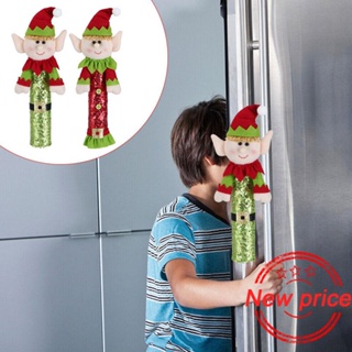 ใหม่ ชุดอุปกรณ์ตกแต่งตู้เย็น ลายซานตาคลอส กวางเรนเดียร์ คริสต์มาส E8N0