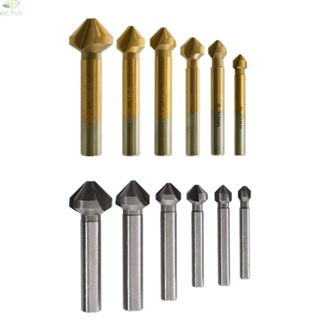 ดอกสว่านเจาะไม้ 3 ฟลุต HSS Countersink เหล็ก ความเร็วสูง