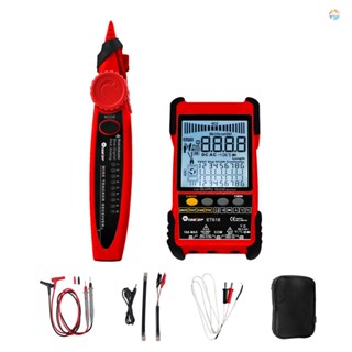 {fash} Tooltop ET618 เครื่องทดสอบสายเคเบิล หน้าจอ LCD ดิจิทัล POE ปรับความยาวได้