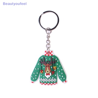 [Beautyoufeel] พวงกุญแจ จี้การ์ตูนคริสต์มาส สําหรับเด็ก