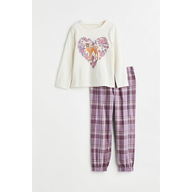 H&M ชุดนอน Girl Pyjamas 0673497_1 Shopee Thailand