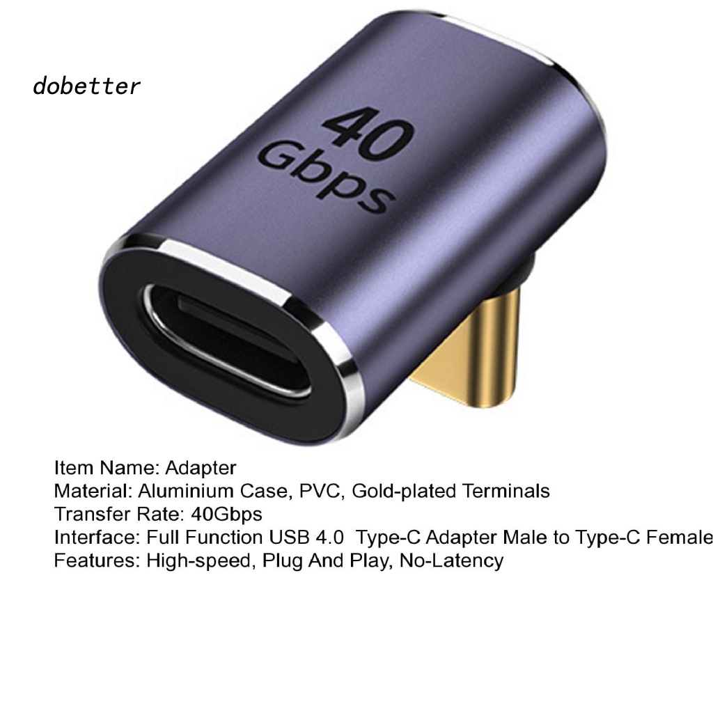 lt-dobetter-gt-อะแดปเตอร์แปลง-type-c-usb-40-เป็น-type-c-ขนาดเล็ก-ความเร็วสูง