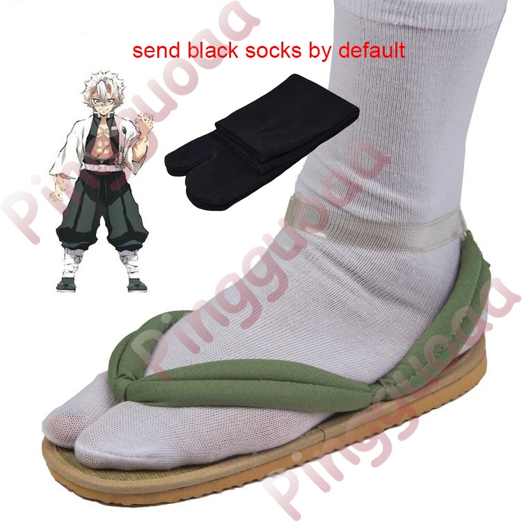 Zapatos De Cosplay De Anime Demon Slayer, Zuecos Kimetsu No Yaiba Kamado Tanjirou, Sandalias