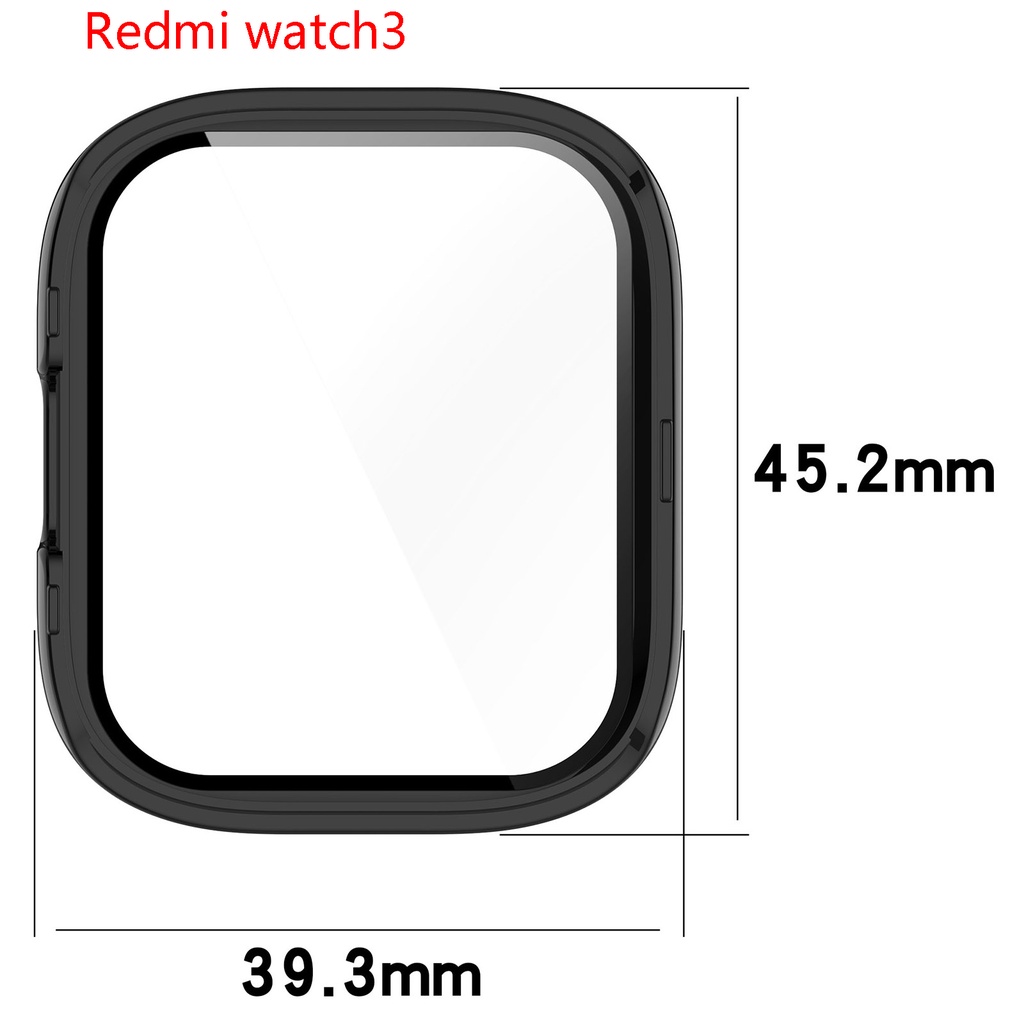 pc-กระจกกันรอยหน้าจอ-เคสนาฬิกา-เคสกรอบ-สําหรับ-xiaomi-mi-watch-lite-redmi-watch-2-lite-redmi-watch-3-กันชนป้องกัน