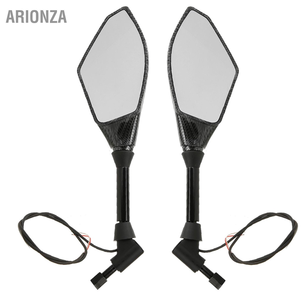 arionza-กระจกมองหลัง-led-พร้อมไฟเลี้ยวตัวบ่งชี้ทิศทางสำหรับรถจักรยานยนต์-handlebar-ขนาด-10-มม