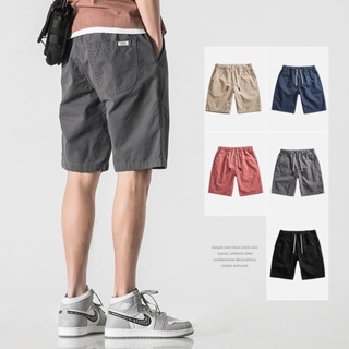 กางเกงขาสั้น ผ้าฝ้าย 100% สไตล์เกาหลี สําหรับผู้ชาย ไซซ์ M - 5Xl