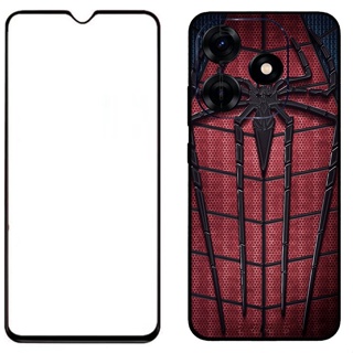 สําหรับ The Avengers Spider Man Case Tecno Spark 10 10C เคส ฟิล์มกระจกนิรภัย เคสป้องกัน