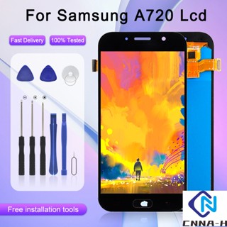 แผงหน้าจอสัมผัส lcd Amoled A7 2017 พร้อมเครื่องมือ สําหรับ Samsung Galaxy A720 A720F